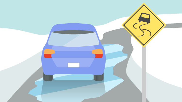 アイスバーン 路面凍結 の注意点 自動車保険のアクサダイレクト